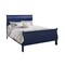 Global Furniture Usa Traditional Glam Rich Blue W /LED Charlie Blue Full Bed With Led 2921 - alternate 3